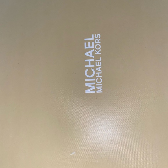 Michael- Michael Kors, Black Suede booties with silver chain on heel size 9 1/2 - Picture 4 of 12